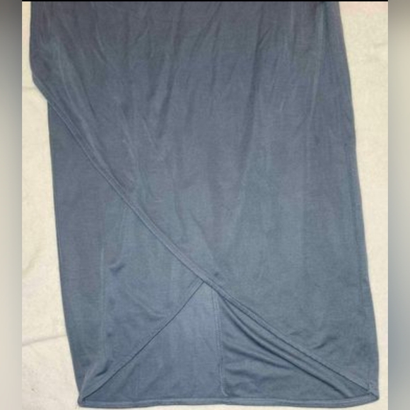 Womens Sz M NWT A New Day Pullover Blue Sleeveless Deep V-Neck Dress - Picture 4 of 7